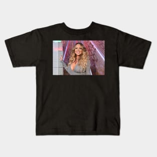 Mariah Carey liburan natal Kids T-Shirt